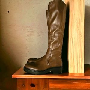 Franco Sarto Keaton Faux Leather Wide Calf Tall Boot Sz 10